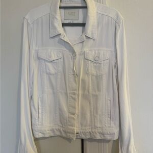 PAIGE Women's Cream Jean Jacket